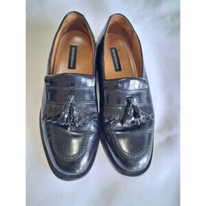 Bostonian Men's Black Leather Tassel Loafers  Size 8.5 M - NEW